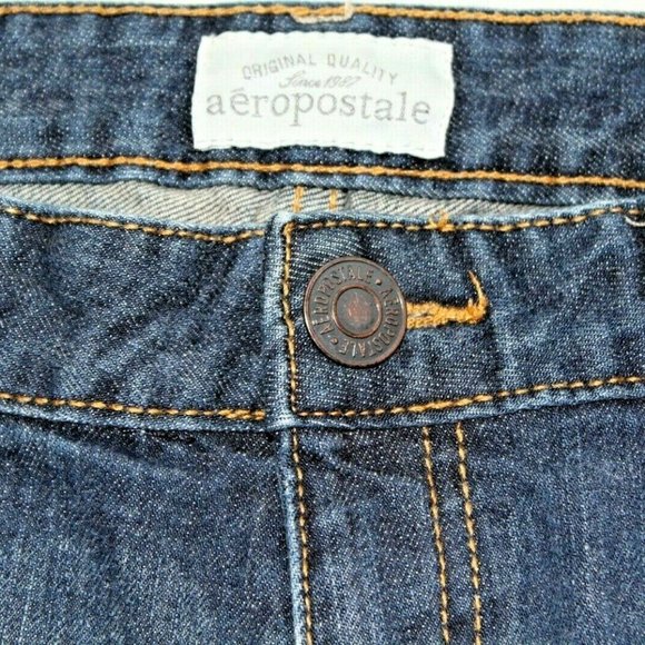 Aeropostale Bayla Skinny 5/6 Cut Off Jean Shorts - Picture 9 of 11